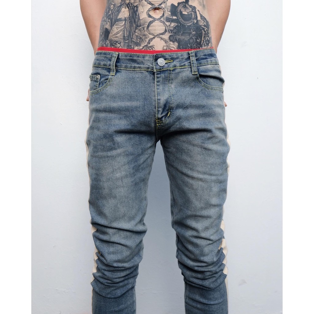 Quần ZOMBIE® Stripes Zips Jeans