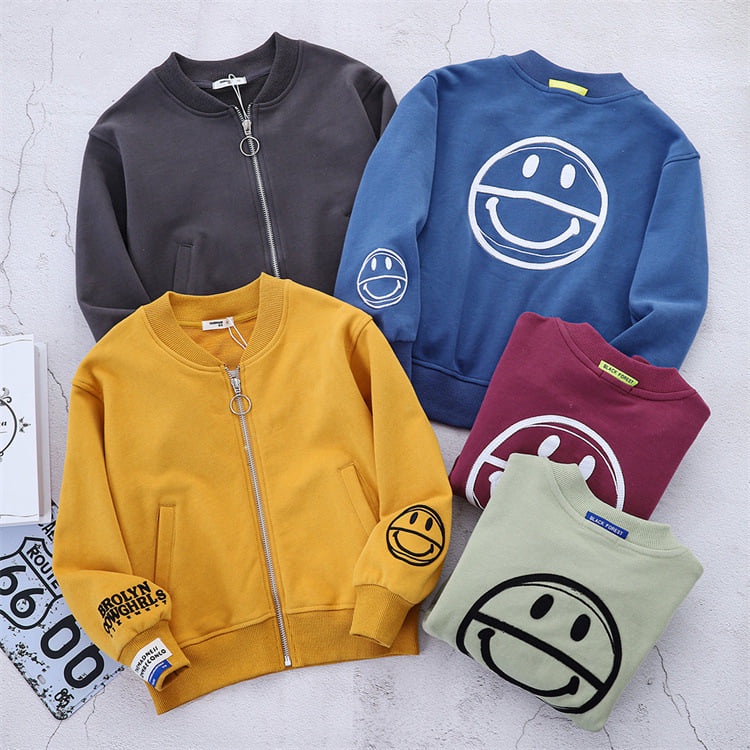 Áo Khoác Bomber Cho Bé Smile - 90skidd - BSMI