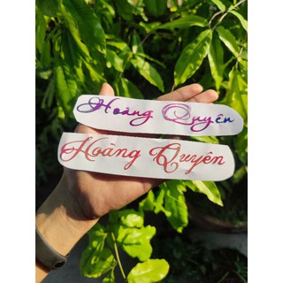 (Chữ ký phối màu) Tên theo yêu cầu