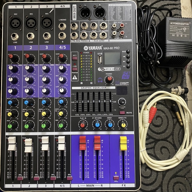 Bộ Mic Thu Âm Mới Nhất 2023 Mixer MAX68 PRO Và MIC TAKSTAR PC K320 Chính Hãng Đầy đủ dây kết nối bảo hành 2 năm