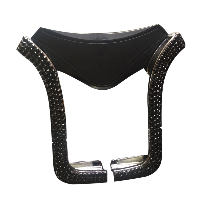 Giá Đỡ Điện Thoại Hình Chữ U Đính Đá Gắn Lỗ Thông Gió Xe Hơi SUV