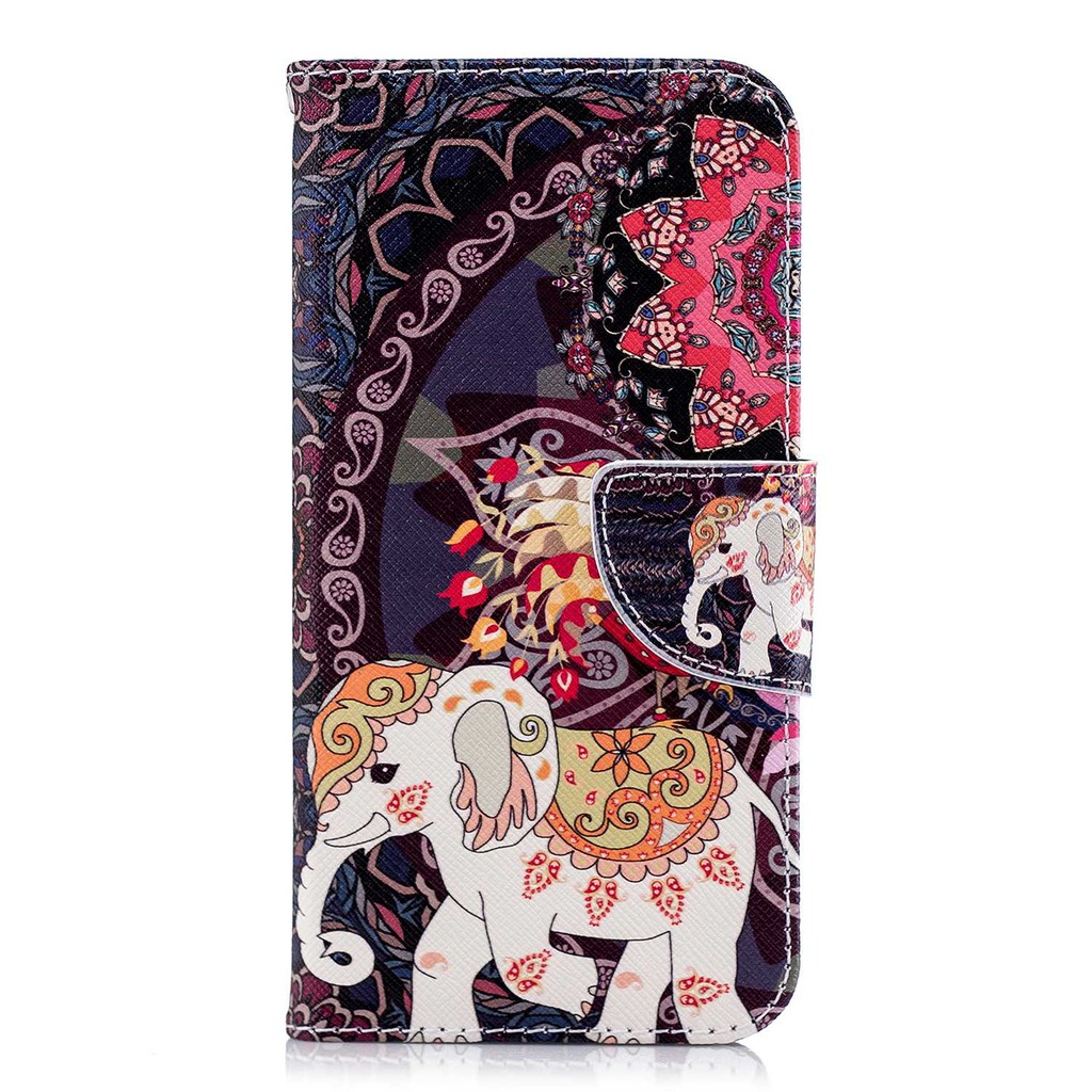 Bao da nắp gập dạng ví in hình xinh xắn cho IPhone XR X Xs Max | BigBuy360 - bigbuy360.vn
