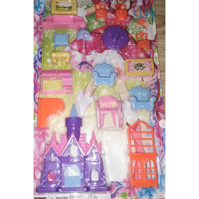 Sét Bộ đồ chơi mô hình lâu đài và nội thất bằng nhựa rất đẹp