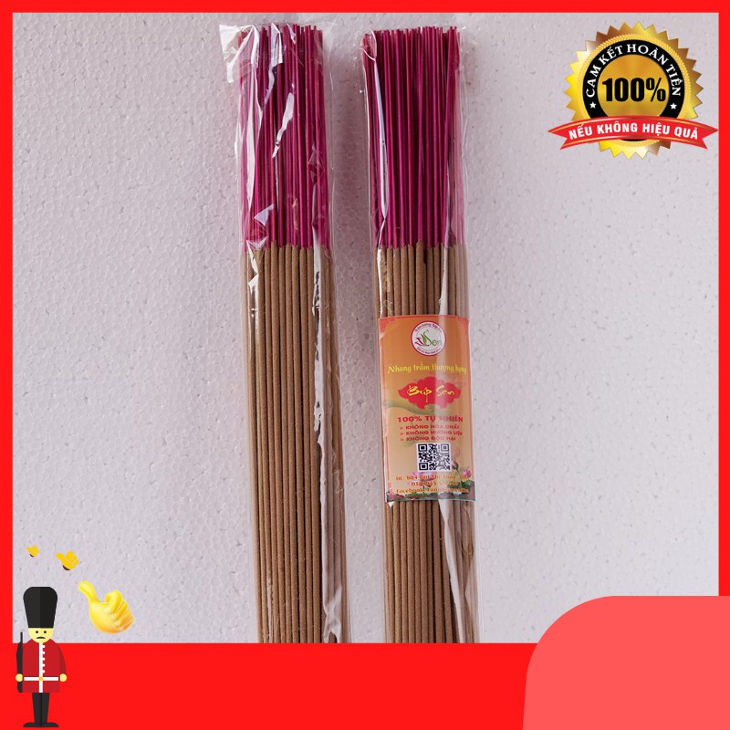 Nhang Trầm thơm cao cấp Búp Sen 38cm túi 140g - Trầm hương sạch tự nhiên