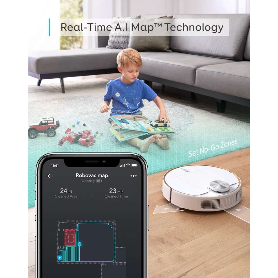 Máy Hút Bụi Eufy RoboVac L70 Hybrid - T2190