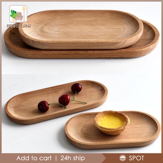 [Perfeclan2] Hng sn sngOval Đĩa đựng trà bằng gỗ