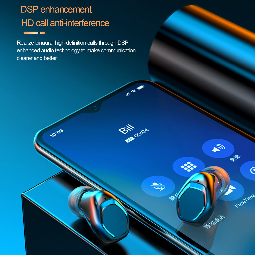 Bộ Tai Nghe Không Dây Bluetooth 5.1 Sạc Được M10 / M12 Dùng Cho Điện Thoại