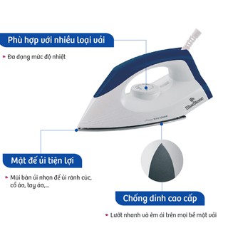 Mua Bàn ủi khô Bluestone DIB-3725 ( 1 000 - 1 200 W)