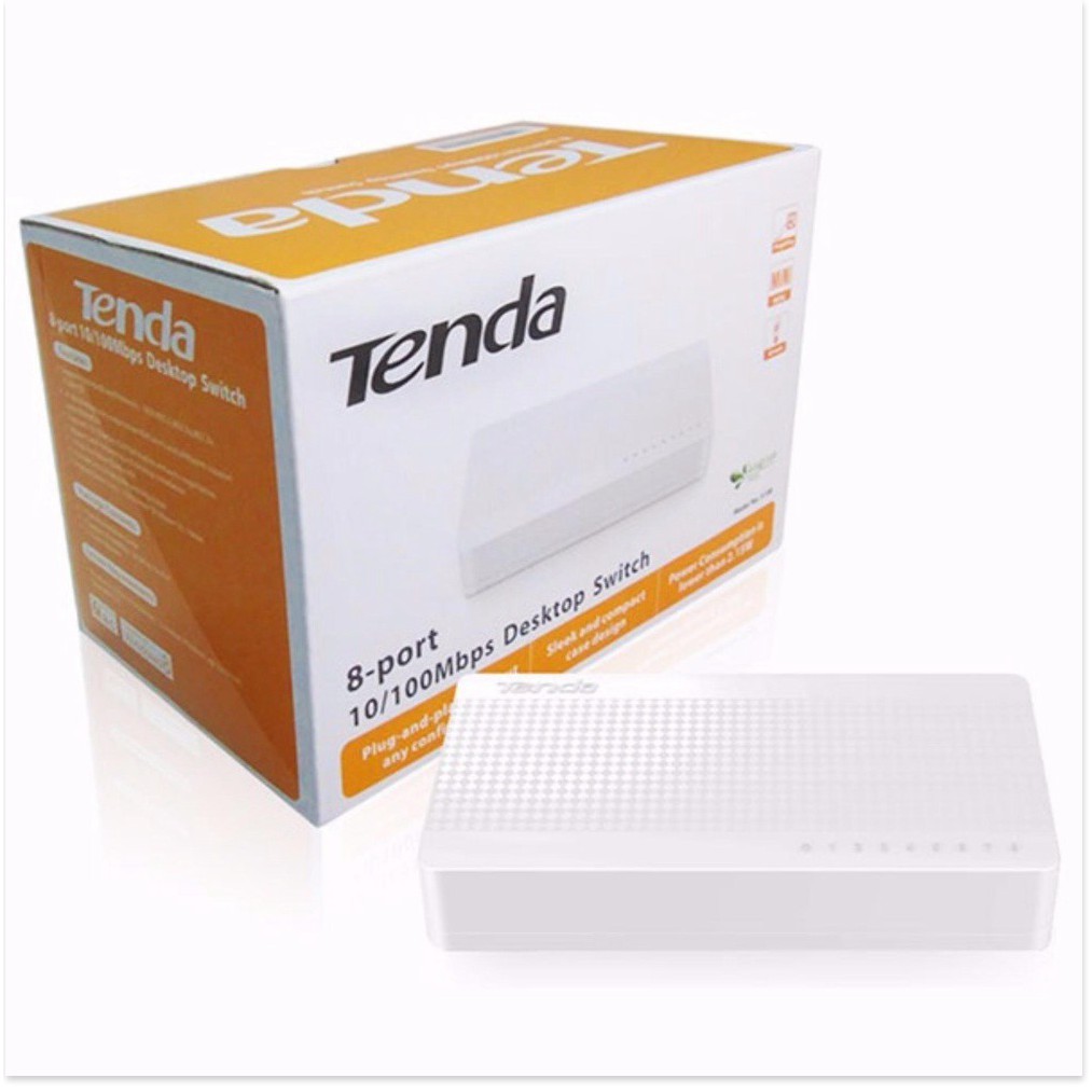 Hộp chia mạng Lan 8 Port Tenda 10/100Mbps Switch Tenda - MrPhukien