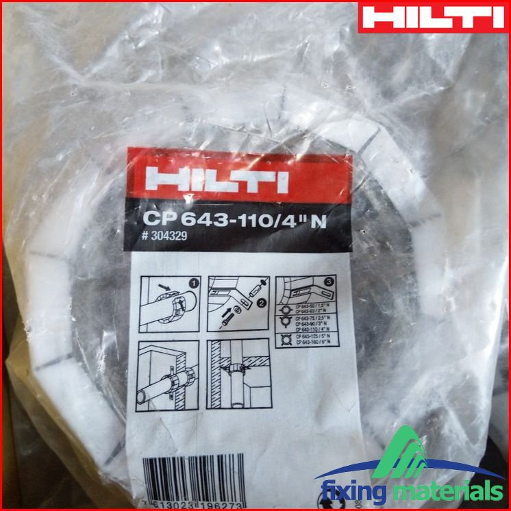 Cùm (vòng) ngăn cháy lan HILTI CP 643 N FIRESTOP COLLARS. Hàng chính hãng thanh lý