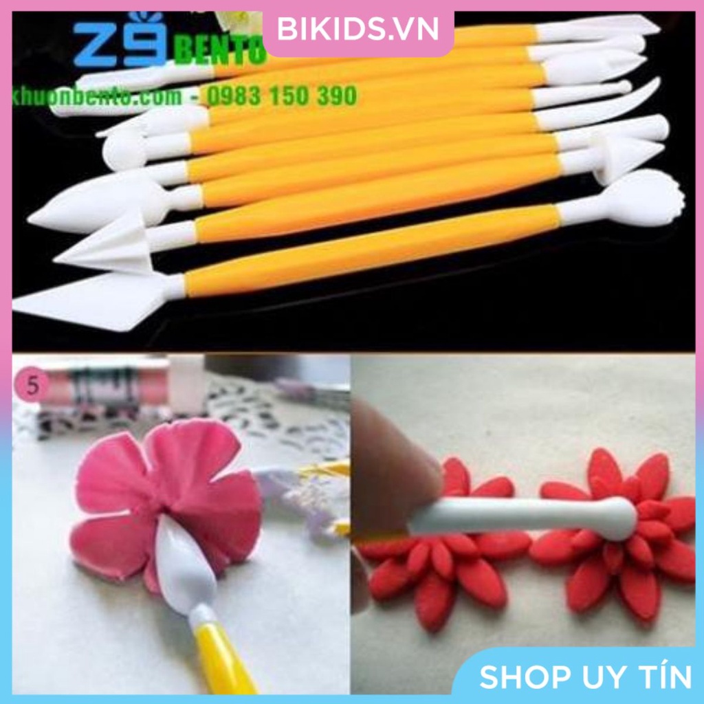 BỘ 8 THANH CHUỐT TẠO HÌNH FONDANT - Cao cấp