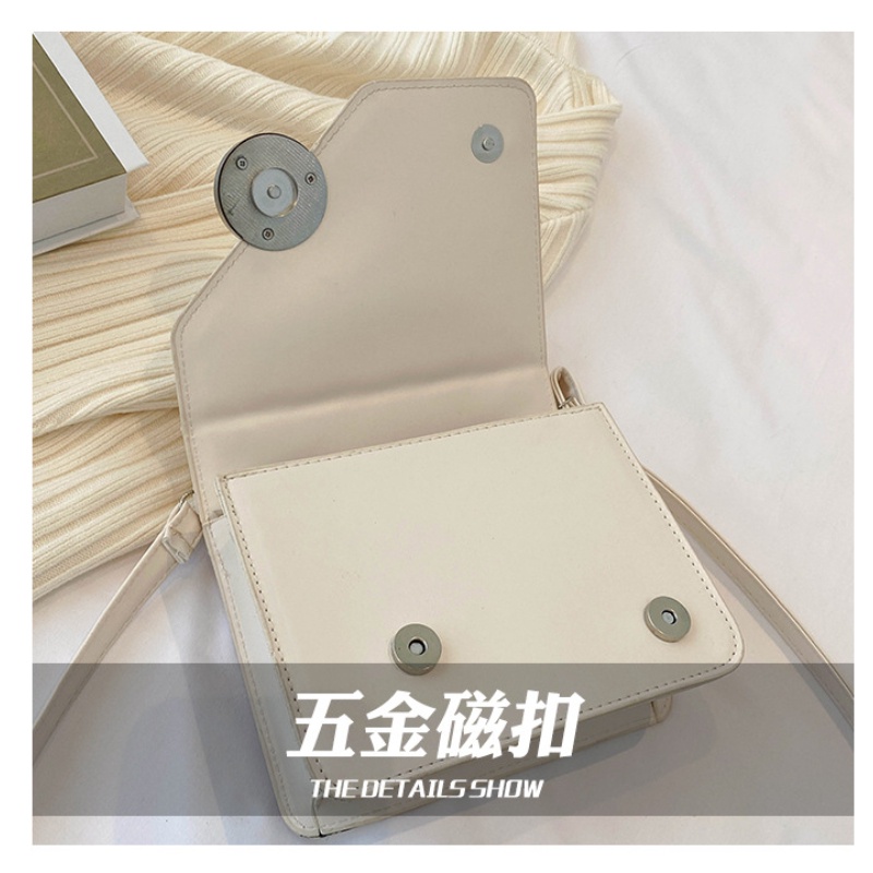 Túi Đeo Vai Hình Vuông Cỡ Nhỏ Màu Trơn Đơn Giản Thời Trang Cho Nữ