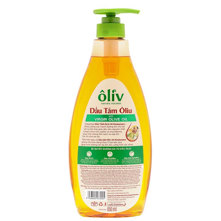 Dầu Tắm Ôliv Virgin Olive Oil Hương Oliu 650mlSữa tắm