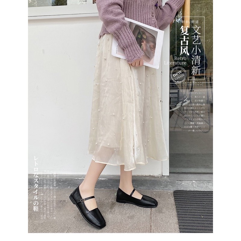 GIÀY BÚP BÊ GIÀY BỆT THỜI TRANG NỮ_GIÀY DA CHỐNG THẤM OXFORD VINTAGE XINH XẮN | BigBuy360 - bigbuy360.vn