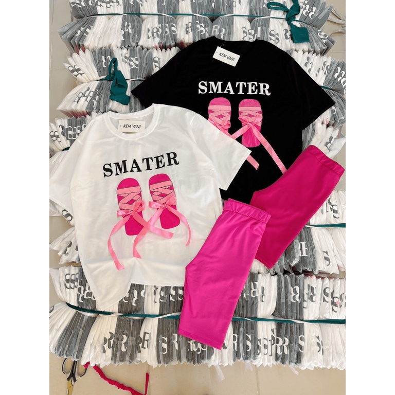 (Free Ship) SÉT BỘ ÁO ĐÔI GIÀY CHẤT THUN CO GIÃN SIÊU HOT MM HHp Fashion