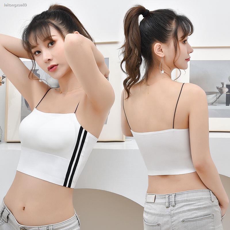 Áo Bra Đúc Su Kẻ Đen Trắng Thể Thao