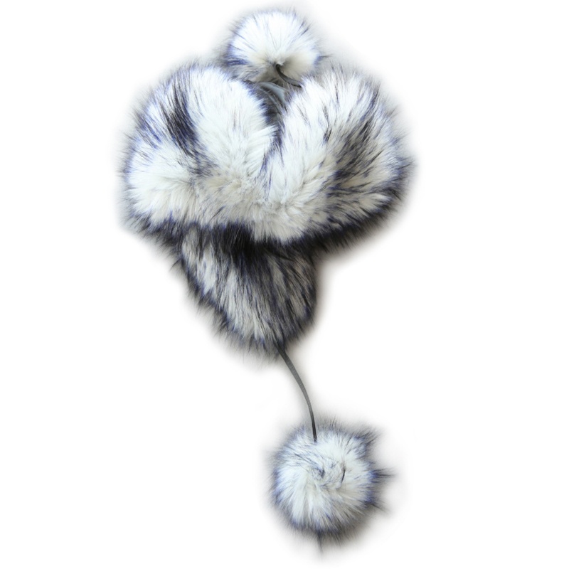 Mũ Da Pu Chống Gió Phối Lông Thú Ấm Áp Thời Trang Mùa Đông 2020 Cho Bé