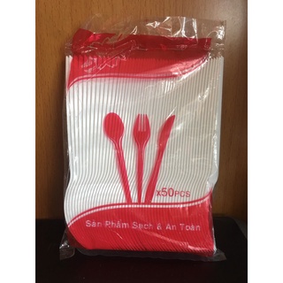 Nĩa nhựa dùng 1 lần (50 cái/1 túi)