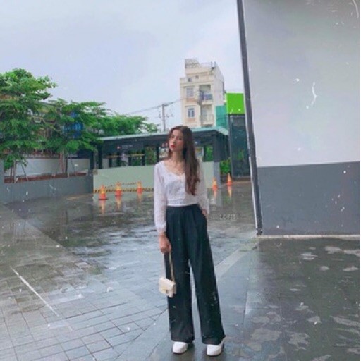 Quần culottes - Ống rộng cạp cao dáng dài eo thon MS3002 Mẫu Mới