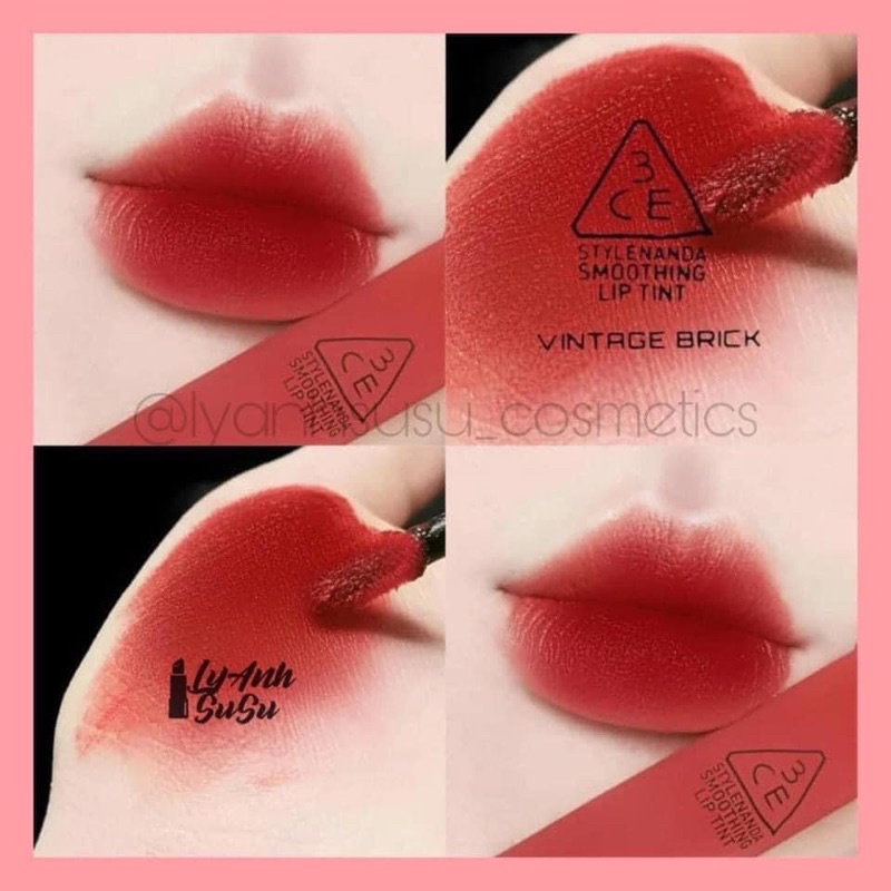 Son 3CE smoothing lip tint order sale 70% (kèm bill)