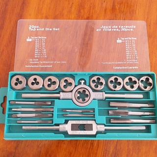 Bộ tay quay taro tạo ren trong và ngoài 20 chi tiết M3-M12