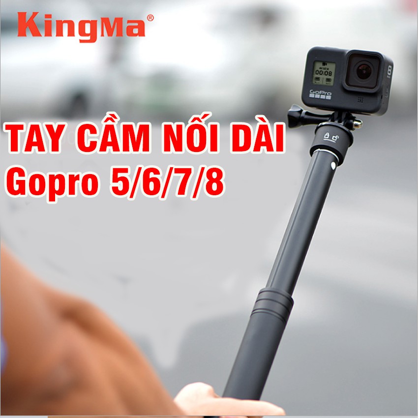 Tay cầm kéo dài Gopro hero 9 8 black 7 6 5 4 hãng Kingma