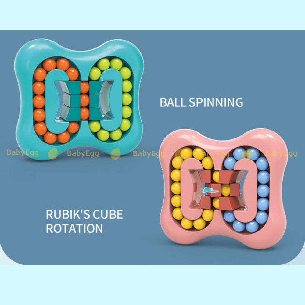 Bộ xoay bi đồ chơi giáo dục phát triển trí thông minh khối rubik magic bean beans đẩy hạt tròn