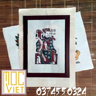 Tranh đông hồ Phát tài - tranh cỡ 27x37cm