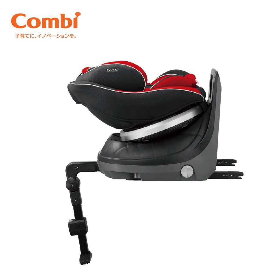 [Mã MKBC13 giảm 80k đơn 1 triệu] Ghế ô tô Neroom Isofix xoay 360 EG màu đỏ Combi Nhật Bản