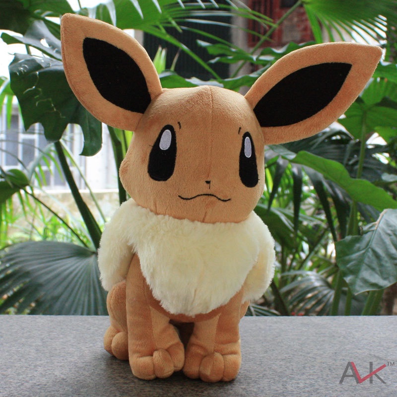 THÚ BÔNG POKEMON EEVEE  NÂU NGỒI DỄ THƯƠNG  HÀNG CHÍNH HÃNG POKEMON CHUẨN ĐẸP TỪNG CM