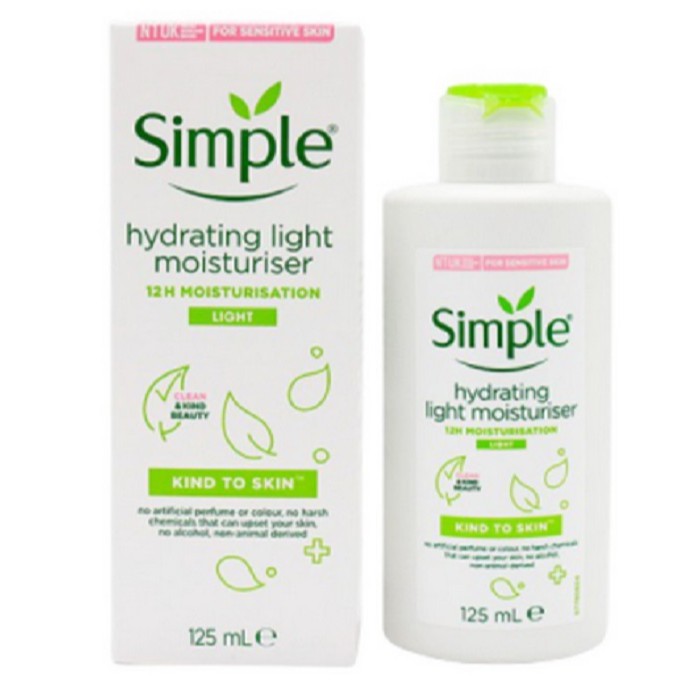 Kem dưỡng ẩm Simple Hydrating Light Moisturiser - Dưỡng ẩm Simple Kind To Skin 125ml