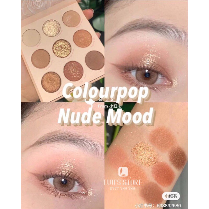 Set Màu Mắt Colourpop Blushing Nude (Nude Mood + Blush Crush)