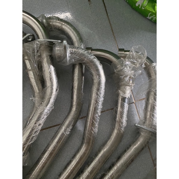 Cổ pô chuẩn inox 304 size 32mm cho Vario, Ex 135, Ex 150, Winner, Sonic , Satria , Raider Fi