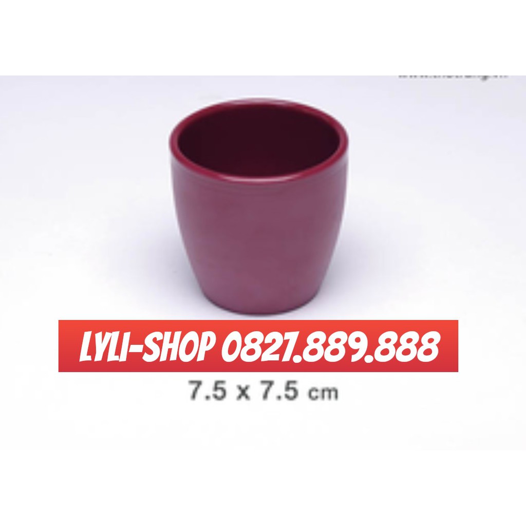 Ly Lùn Uống Nước Đủ Màu Melamine Nhám Rớt Không Bể 200ml Thái Lan