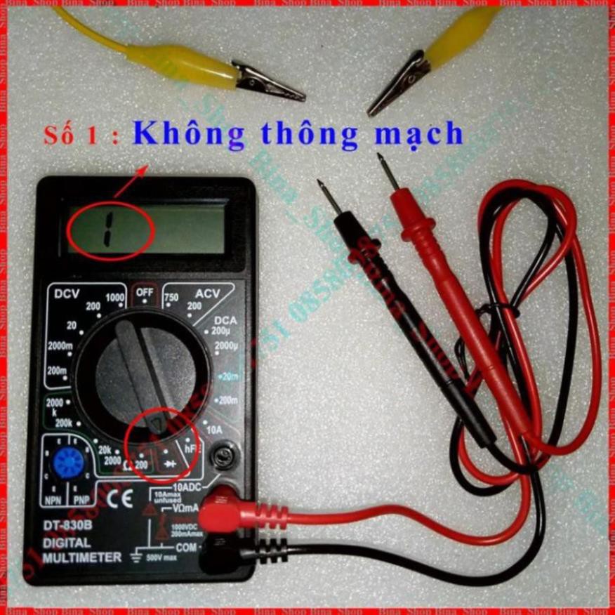 🏅🏅  Đồng Hồ Vạn Năng Bỏ Túi DT-830-B Đã Có Pin 9V