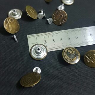 10 nút quần jean size 2 cm