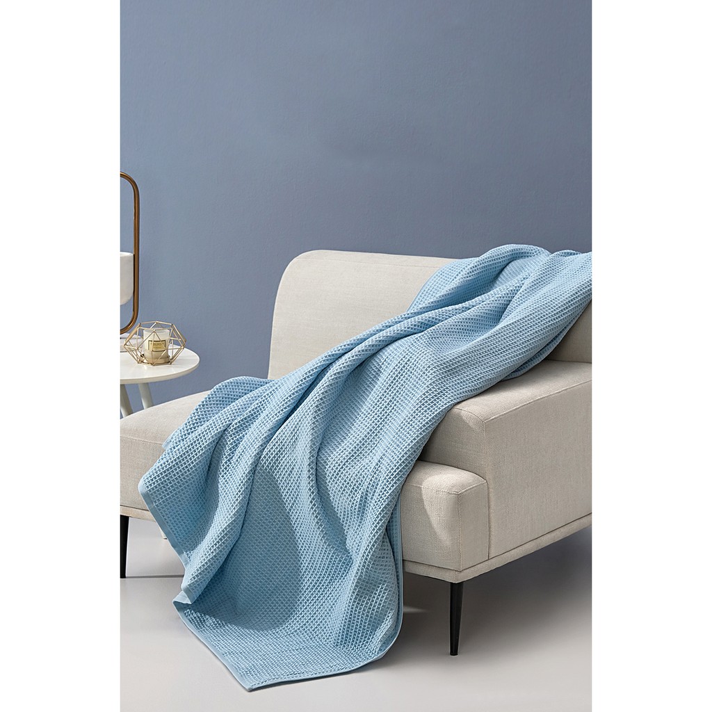 UTICI chăn sofa cotton waffle, kiểu mới muji , thoải mái và mềm mại, chăn ngủ trưa văn phòng, sofa blanket