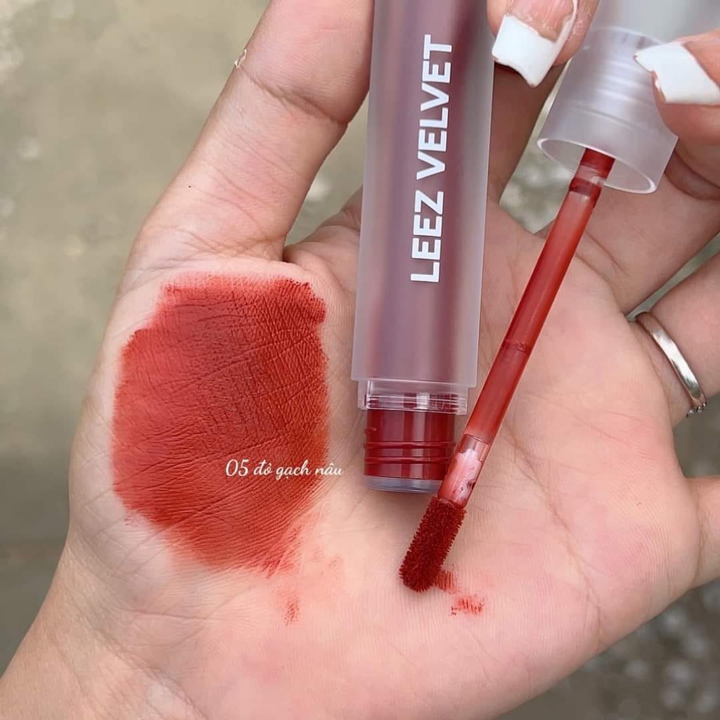 Son Kem Lì Black Rouge Leez velvet tint mịn mượt nhẹ môi có ảnh thật shop chụp