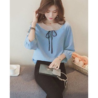 Áo Kiểu Selina Dập Ly Cổ