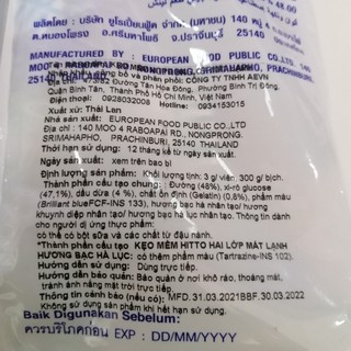 Kẹo Thái Lan Hitto Bạc Hà (Gói 300g)