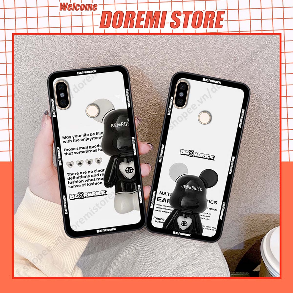 Ốp lưng Xiaomi Redmi Note 5 / Note 6 phiên bản bear brick, drew house siêu đẹp Doremi Store