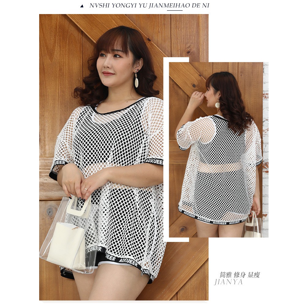 (Có Video)Bikini-Đồ Bơi Set 3 Chi Tiết Cho Người Mập