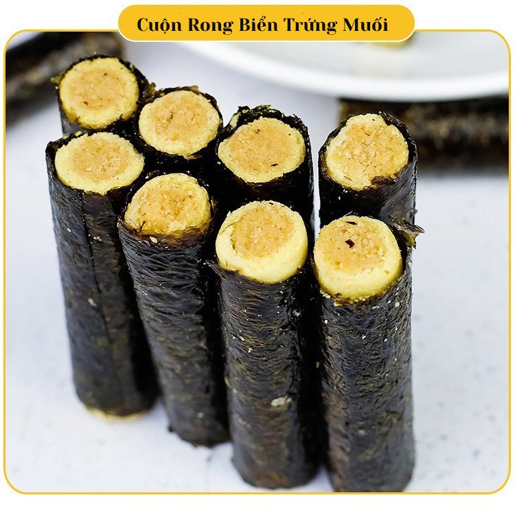 500g SNACK RONG BIỂN CUỘN TRỨNG MUỐI