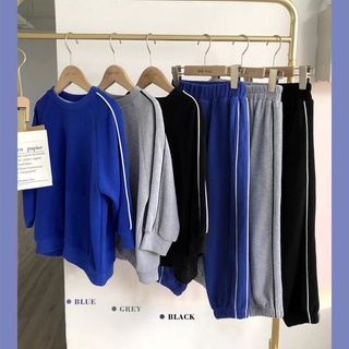 Bộ Quần Áo Thu Đông Kiểu Dáng Thể Thao Cho Bé Trai Và Bé Gái Từ 7 - 35Kg - Voi Store