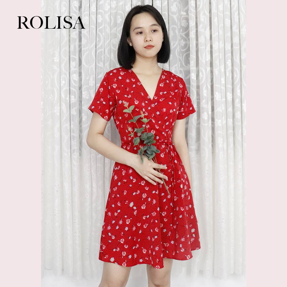 [Mã SKAMSALEP6 giảm 10% tối đa 100K đơn 150K] Đầm váy nữ hoa cúc, dáng xoè cổ chữ V xinh xắn, dễ thương RD045 màu vàng | BigBuy360 - bigbuy360.vn