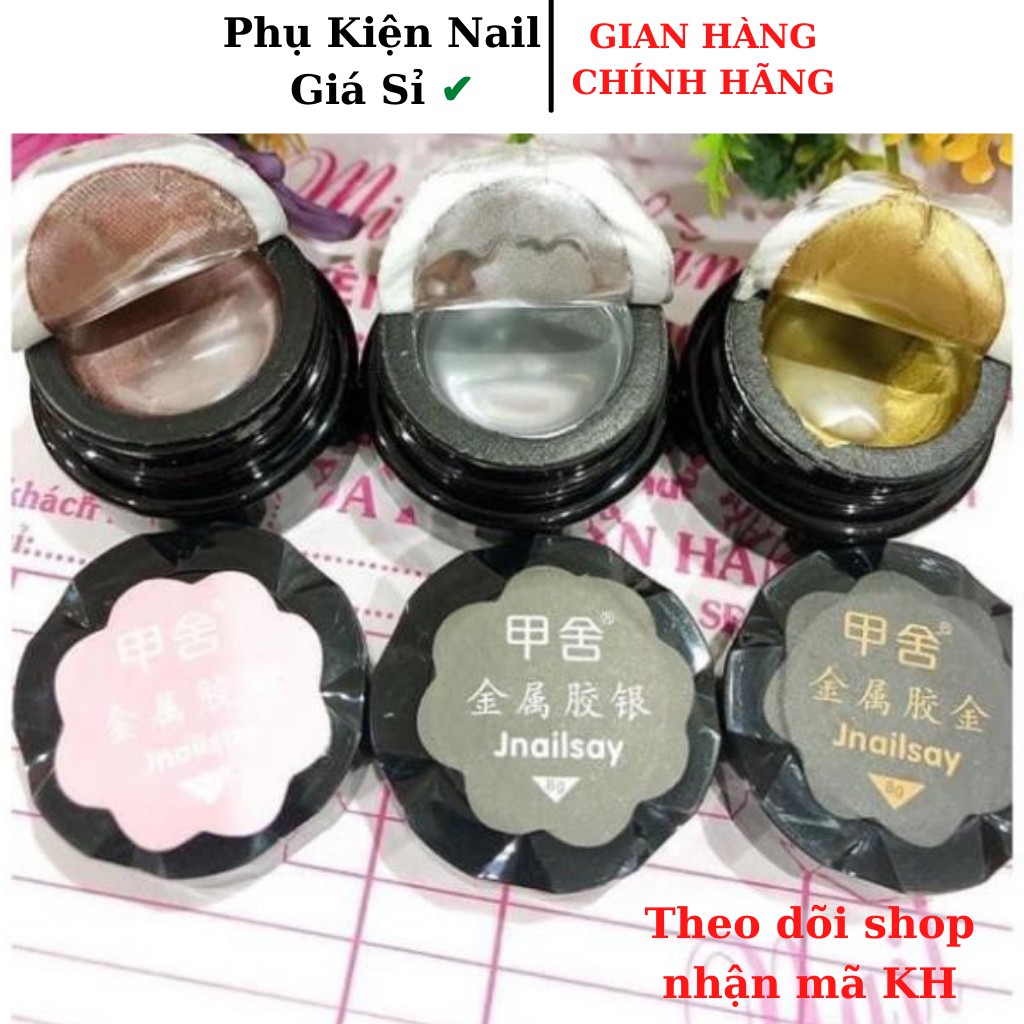 Gel metan, gel vẽ móng nail Metal 3 màu cơ bản