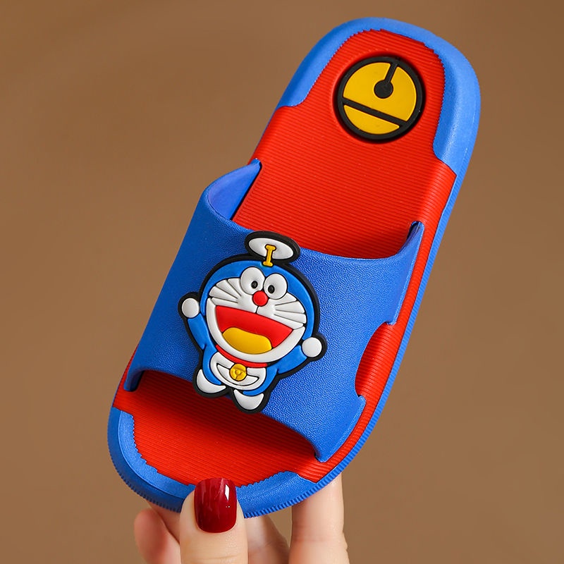 Dép Đi Trong Nhà Đế Dày Họa Tiết Hoạt Hình Doraemon Dễ Thương Cho Bé Trai