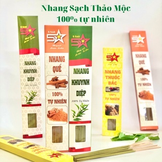 Nhang sạch hương quế khuynh diệp trầm bắc cam kết hoàn toàn từ tự nhiên không hoá chất mùi thơm dịu rất ít khói