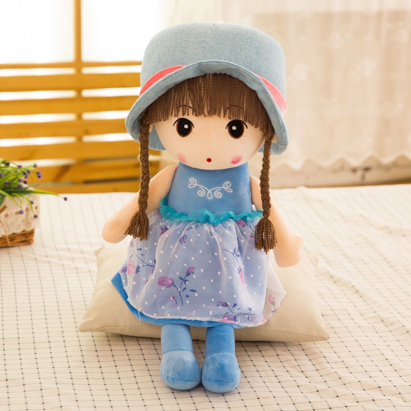 Búp Bê Bằng Bông Đội Mũ Xinh Xắn Bé Nào Cũng Thích Lắm Nha Mẹ