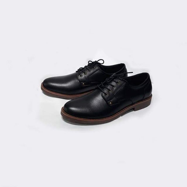 giày đốc cổ thấp đa bò thật mã DT04 màu đen